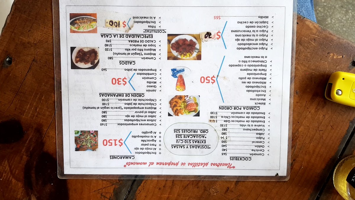 Al Pasar Me Quedo Menu - Image 1